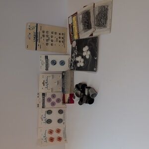 9 Vintage Thimbles & Notions